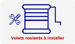 Volet roulant manuel à installer