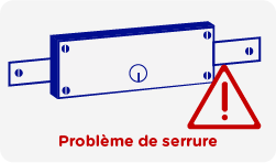 Fourniture et pose d'une serrure pour des rideaux métalliques