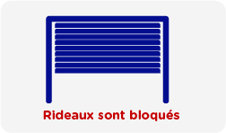 Déblocage de rideaux métalliques