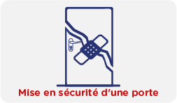 Mise en sécurité d'une porte