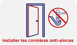 Installer des cornières anti-pinces