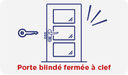 Ouverture de porte blindée fermée à clef