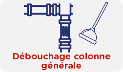 Débouchage de la colonne générale