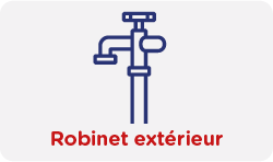 Fourniture et pose d'un robinet d'extérieur standard