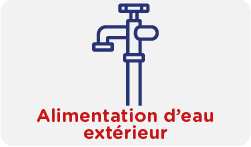 Alimentation d'eau extérieur