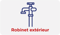 Fourniture et pose d'un robinet extérieur standard