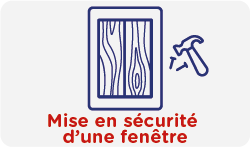 Mise en sécurité d'une fenêtre cassée