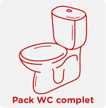 Fourniture et pose d'un Pack WC complet standard