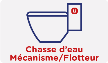 Installation Chasse d'eau - Mécanisme/flotteur WC Suspendu