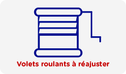 Volet roulant manuel à réajuster